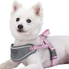 Soft Neoprene Nylon Dog Harness , 3m Reflective Dog Harness One Click Buckle