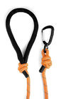 6 Foot Long Dog Harness Leash , Premium Climbers Rope Dog Leash With Reflective Stitching